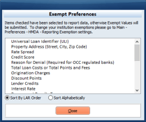 HMDA RELIEF partial exemption screen 4